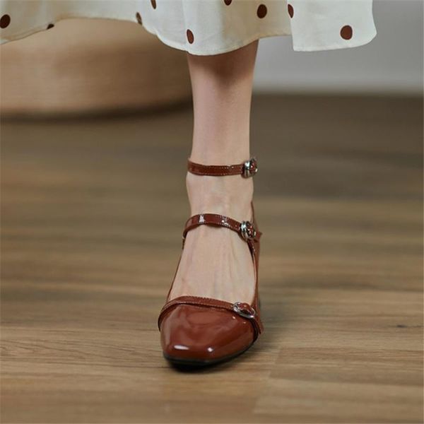 dress shoes pxelena elegant natural patent genuine leather mary janes for women chunky med heels pumps 2021 autumn spring lady, Black
dress shoes pxelena elegant natural patent genuine leather mary janes for women chunky med heels pumps 2021 autumn spring lady, Black