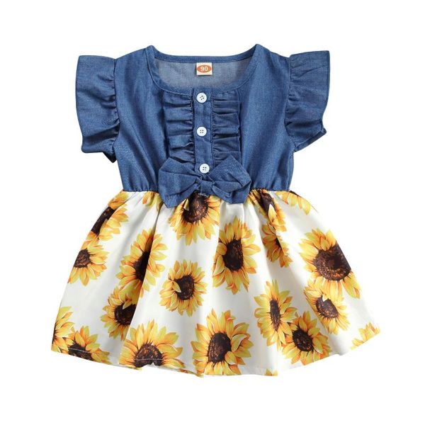 girl's dresses toddler baby girl summer dress elegant ruffle sleeve button front denim floral tutu princess, Red;yellow
girl's dresses toddler baby girl summer dress elegant ruffle sleeve button front denim floral tutu princess, Red;yellow