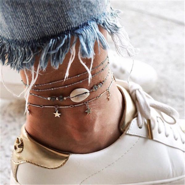 anklets fashion bohemian star shell ankle bracelet 2021 ladies legs round chain tassel vintage foot jewelry accessories gif, Red;blue
anklets fashion bohemian star shell ankle bracelet 2021 ladies legs round chain tassel vintage foot jewelry accessories gif, Red;blue