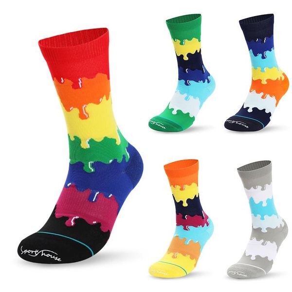 sports socks 2021 men's professional sport cycling riding colorful basketball breathable anti slip climbing running, Black
sports socks 2021 men's professional sport cycling riding colorful basketball breathable anti slip climbing running, Black
