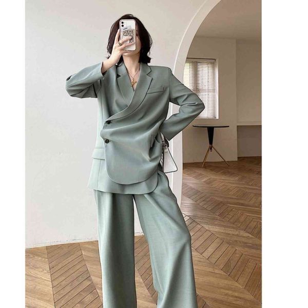 women's two piece pants luck a summer spring women green blazer suits with belt + loose long set office wear ladies two-piece sets nvss, White
women's two piece pants luck a summer spring women green blazer suits with belt + loose long set office wear ladies two-piece sets nvss, White