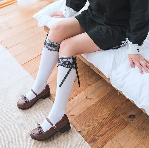 pair lolita bow lace lovely girls socks soft sweet women white stockings knee high cosplay & hosiery, Black;white
pair lolita bow lace lovely girls socks soft sweet women white stockings knee high cosplay & hosiery, Black;white