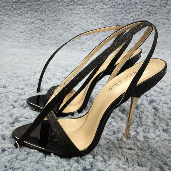 sandals black glitter high heel slimmer bridals party women sandal summer open toe ankle strap stiletto 11cm shoe
sandals black glitter high heel slimmer bridals party women sandal summer open toe ankle strap stiletto 11cm shoe