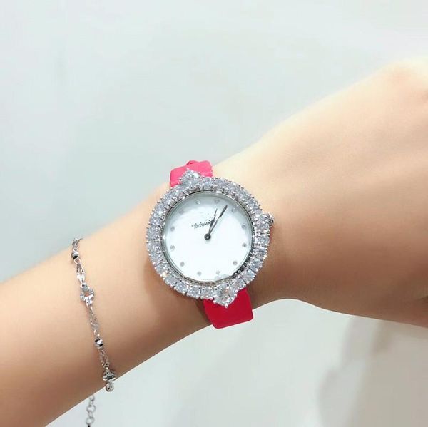 wristwatches brand real leather watch round circle quartz wrist happy stones clock women luxurious accessory, Slivery;brown
wristwatches brand real leather watch round circle quartz wrist happy stones clock women luxurious accessory, Slivery;brown