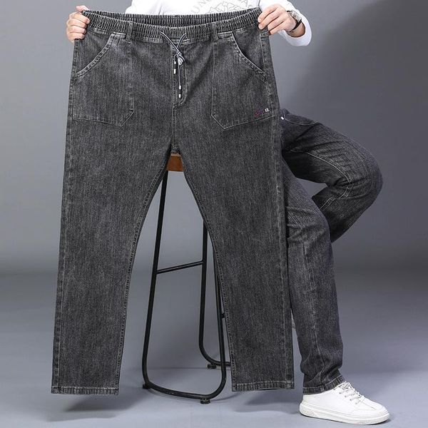 men's jeans high waist straight large size dinem trouser male black side multi pocket blue loose elastic band cargo pants
men's jeans high waist straight large size dinem trouser male black side multi pocket blue loose elastic band cargo pants
