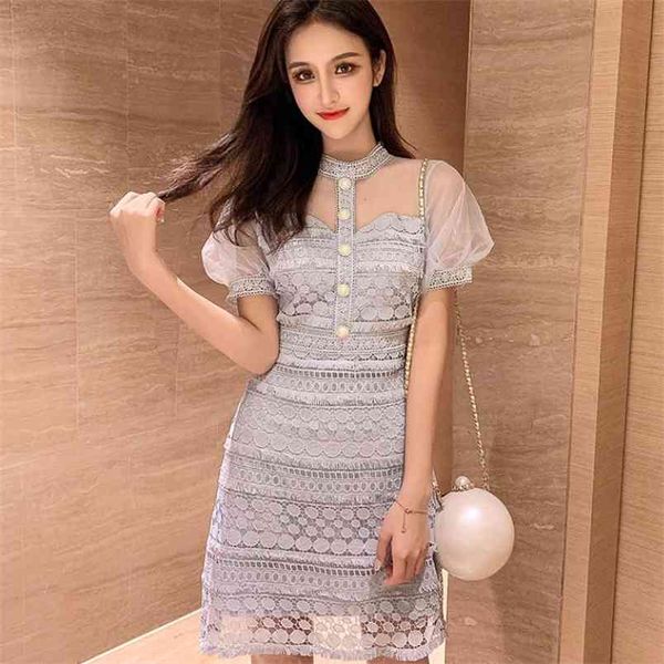 summer embroidery hollow out lace dress women fashion stand collar mesh puff sleeve single-breasted high waist mini 210519, Black;gray
summer embroidery hollow out lace dress women fashion stand collar mesh puff sleeve single-breasted high waist mini 210519, Black;gray