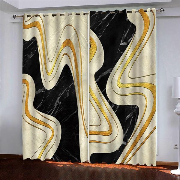 curtain & drapes decoration 3d brief gold black pattern curtains for bedroom living room polyester
curtain & drapes decoration 3d brief gold black pattern curtains for bedroom living room polyester
