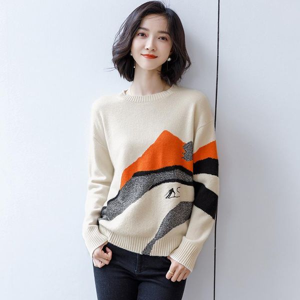 women's sweaters color matching cashmere sweater 2021 autumn and winter korean fashion loose pullover knitted bottom shirt, White;black
women's sweaters color matching cashmere sweater 2021 autumn and winter korean fashion loose pullover knitted bottom shirt, White;black