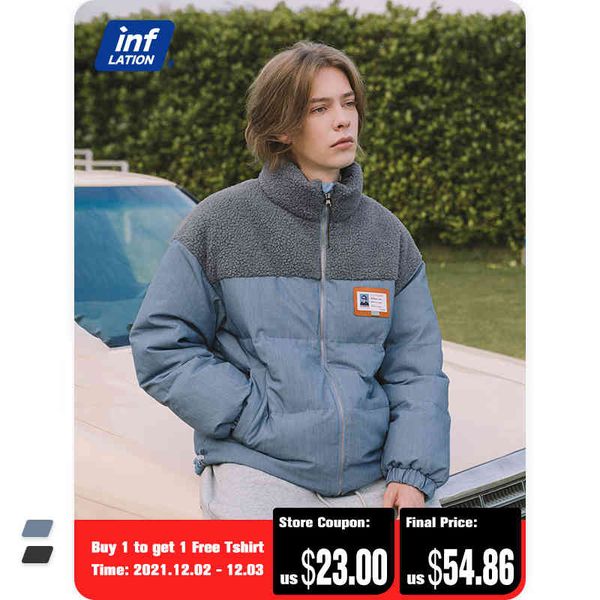 inflation mens winter 70% white duck down men women lambswool pacthwork puffer et with fce collar, Black;white
inflation mens winter 70% white duck down men women lambswool pacthwork puffer et with fce collar, Black;white