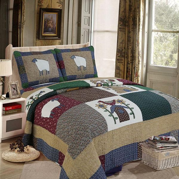 comforters & sets chausub quilt set 3pcs washed cotton quilts country style patchwork bedspread bed cover sheet soft coverlet pillowcase kin
comforters & sets chausub quilt set 3pcs washed cotton quilts country style patchwork bedspread bed cover sheet soft coverlet pillowcase kin