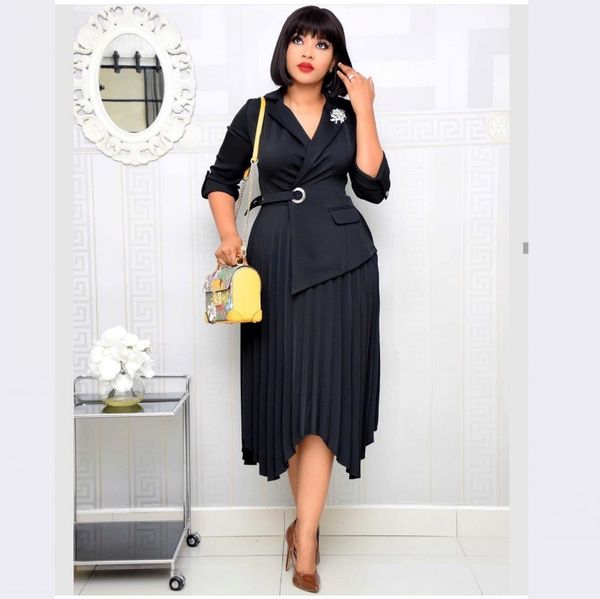 casual dresses style classic long sleeve african clothing es for women fashion africaine clothes work office woman khvp, Black;gray
casual dresses style classic long sleeve african clothing es for women fashion africaine clothes work office woman khvp, Black;gray