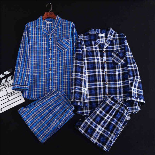 autumn and winter men's pajamas long-sleeved trousers two-piece cotton brushed lapel button thickened home service set mens 211111, Black;brown
autumn and winter men's pajamas long-sleeved trousers two-piece cotton brushed lapel button thickened home service set mens 211111, Black;brown