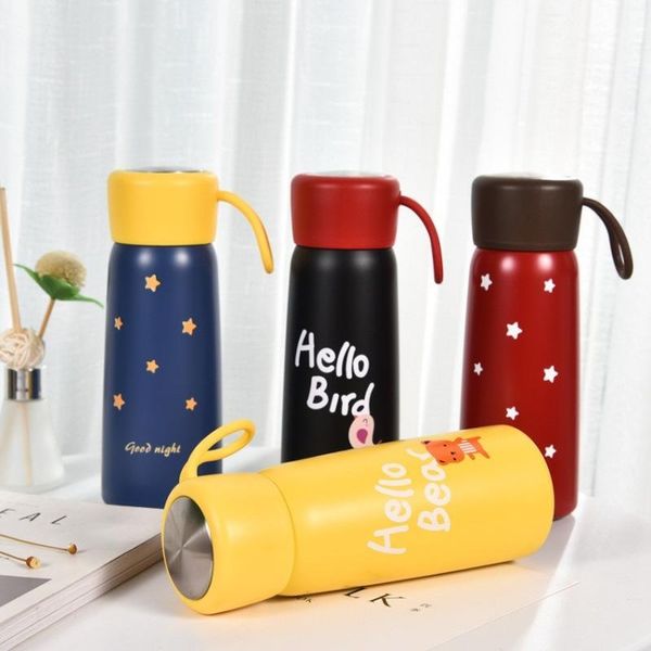 water bottles 400ml/500ml cute cartoon thermo mug 304 stainless steel portable outdoor coffee with rope vacuum couple bottle
water bottles 400ml/500ml cute cartoon thermo mug 304 stainless steel portable outdoor coffee with rope vacuum couple bottle