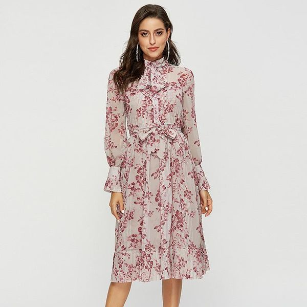 casual dresses women ruffle bow tie floral print dress vintage long sleeve vestido loose pleated ladies ruffles party 2021, Black;gray
casual dresses women ruffle bow tie floral print dress vintage long sleeve vestido loose pleated ladies ruffles party 2021, Black;gray