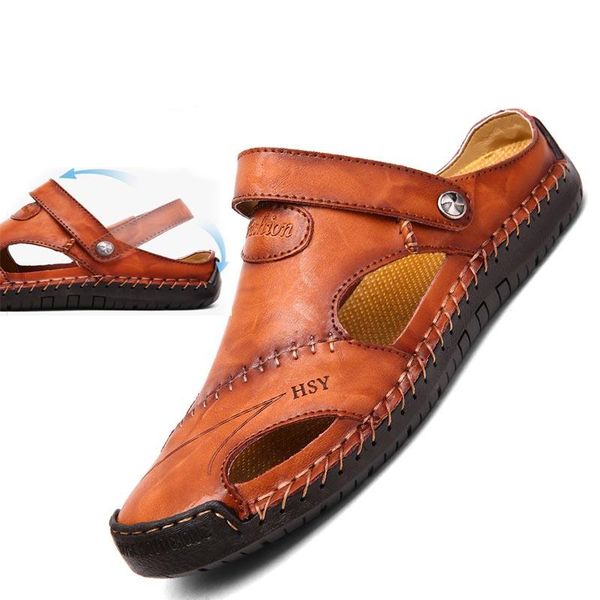 sandals genuine leather men's summer soft shoes beach slippers bohemia big size 38-48, Black
sandals genuine leather men's summer soft shoes beach slippers bohemia big size 38-48, Black