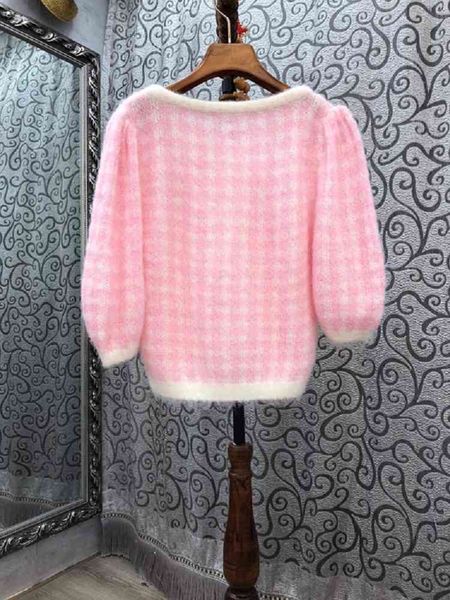knits autumn winter fashion cardigan sweaters women geometric patterns knitting 3/4 sleeve casual pink green cardigan coat, White
knits autumn winter fashion cardigan sweaters women geometric patterns knitting 3/4 sleeve casual pink green cardigan coat, White