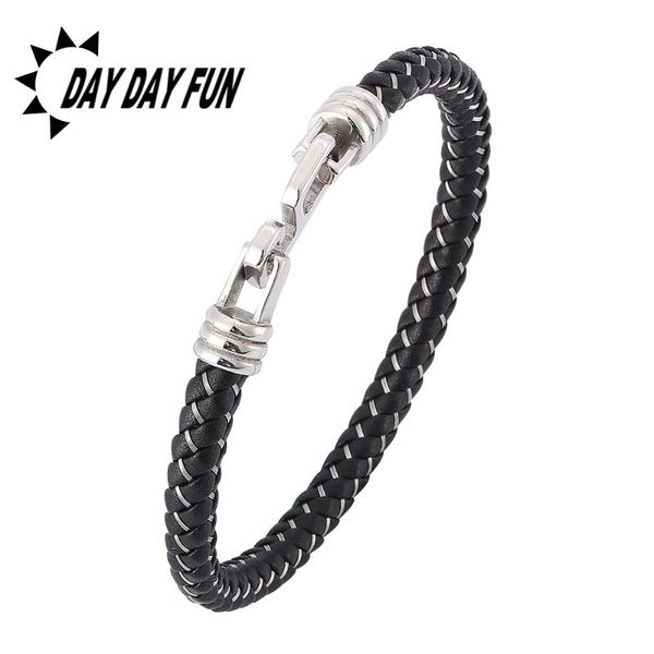 charm bracelets est wire leather mix braided bracelet men women fashion jewelry trendy s.steel buckle ladies male wrist band e0380, Golden;silver
charm bracelets est wire leather mix braided bracelet men women fashion jewelry trendy s.steel buckle ladies male wrist band e0380, Golden;silver