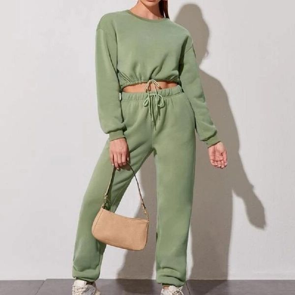 women's two piece pants solid sports suits female fleece sportswear suit tracksuit 2022 long sleeve o neck + jogging x901, White
women's two piece pants solid sports suits female fleece sportswear suit tracksuit 2022 long sleeve o neck + jogging x901, White