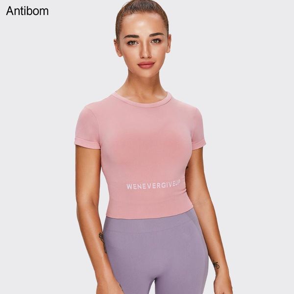 yoga outfit antibom women seamless shirt short sleeve crop fitness athletic sport t-shirts elastic breathable gym clothing
yoga outfit antibom women seamless shirt short sleeve crop fitness athletic sport t-shirts elastic breathable gym clothing