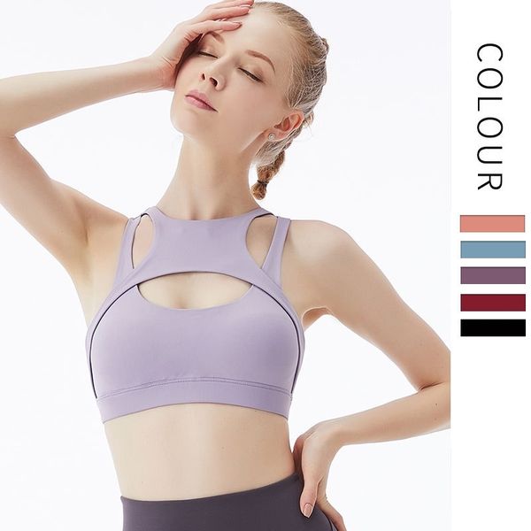 new nude sports bra women's shockproof yoga vest fitness sling gathered back underwear, Black;white
new nude sports bra women's shockproof yoga vest fitness sling gathered back underwear, Black;white