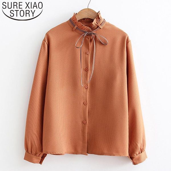 autumn 2021 fashion cotton women blouse long sleeve bow button clothing casual elegant womens and blouses 5143 50 women's & shirts, White
autumn 2021 fashion cotton women blouse long sleeve bow button clothing casual elegant womens and blouses 5143 50 women's & shirts, White