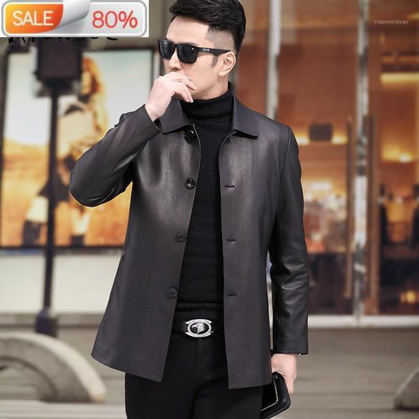 men's leather & faux jacket goatskin genuine coats men 2021 short casual spring autumn jackets a19-2a27 yy306, Black
men's leather & faux jacket goatskin genuine coats men 2021 short casual spring autumn jackets a19-2a27 yy306, Black