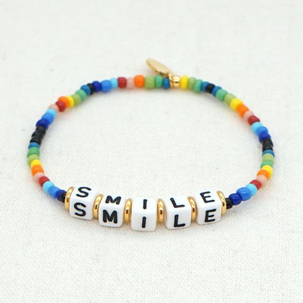 link, chain bracelet gift bracelets for women colorful beads bangle femme boho jewelry smile letter fashion bohemian aesthetic, Black
link, chain bracelet gift bracelets for women colorful beads bangle femme boho jewelry smile letter fashion bohemian aesthetic, Black
