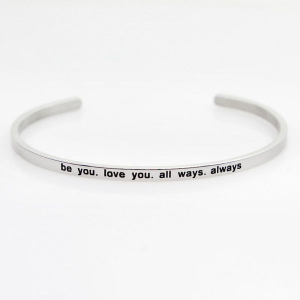 bangle drop stainless steel engraved positive inspirational quote hand stamped cuff mantra bracelets for men women, Black
bangle drop stainless steel engraved positive inspirational quote hand stamped cuff mantra bracelets for men women, Black