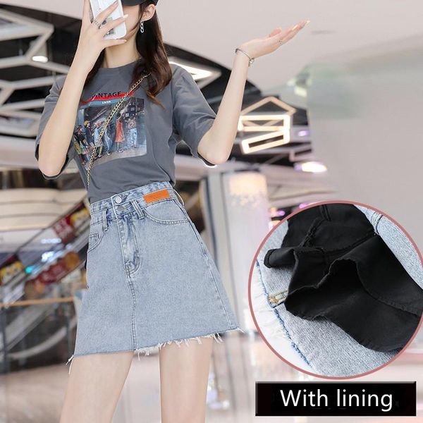 skirts woman high waist denim mini above knee skirt light blue a-line thin hip covering short womens 2021 summer, Black
skirts woman high waist denim mini above knee skirt light blue a-line thin hip covering short womens 2021 summer, Black