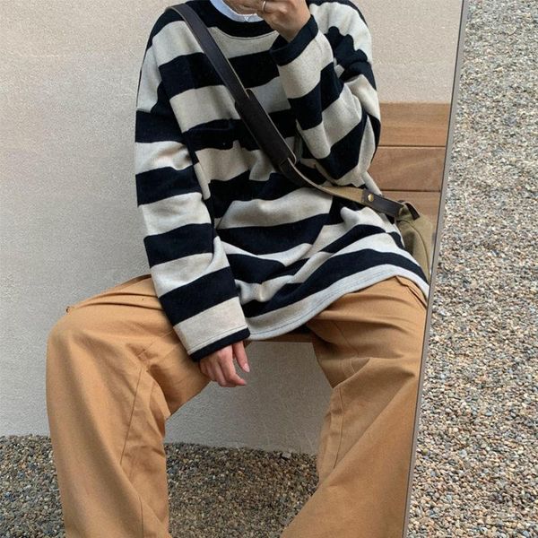 women's hoodies & sweatshirts qweek stripped crewneck sweatshirt women 2021 autumn casual korean style long sleeve kpop student clothe, Black
women's hoodies & sweatshirts qweek stripped crewneck sweatshirt women 2021 autumn casual korean style long sleeve kpop student clothe, Black