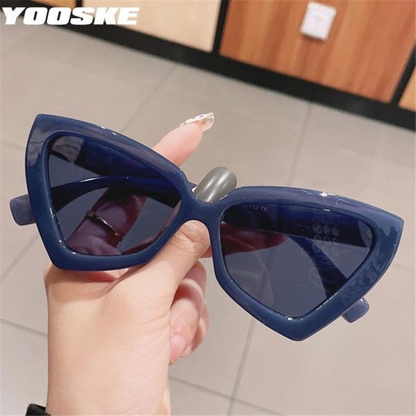 sunglasses yooske vintage cat eye women designer blue sun glasses men uv400 personality triangle eyewear shades, White;black
sunglasses yooske vintage cat eye women designer blue sun glasses men uv400 personality triangle eyewear shades, White;black