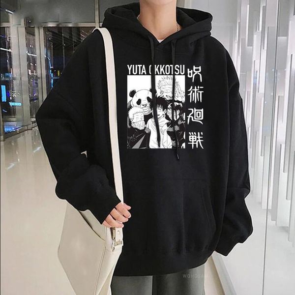 men's hoodies & sweatshirts japanese anime gojo satoru jujutsu kaisen men harajuku funny yuta okkotsu letter print winter hooded, Black
men's hoodies & sweatshirts japanese anime gojo satoru jujutsu kaisen men harajuku funny yuta okkotsu letter print winter hooded, Black