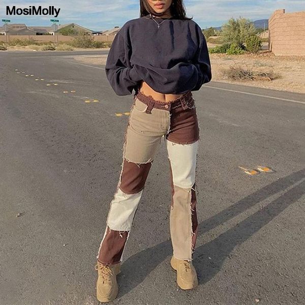 mosimolly ripped streetwear denim jeans pants bottomcandy color patchwork women women's, Blue
mosimolly ripped streetwear denim jeans pants bottomcandy color patchwork women women's, Blue