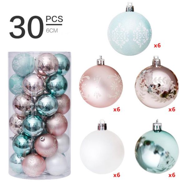 party decoration 30pcs christmas tree decor ball bauble xmas hanging ornament decorations for home
party decoration 30pcs christmas tree decor ball bauble xmas hanging ornament decorations for home