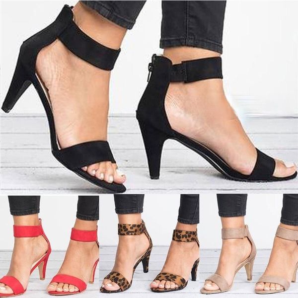 sandals women open toe summer shoes with high heels ankle strap female thin heel zipper plus size sandalias mujer, Black
sandals women open toe summer shoes with high heels ankle strap female thin heel zipper plus size sandalias mujer, Black