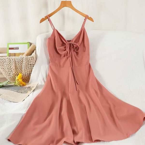 casual dresses sundress spaghetti strap slip dress woman ruched v neck beach elegant summer party for women 2021 korean pink, Black;gray
casual dresses sundress spaghetti strap slip dress woman ruched v neck beach elegant summer party for women 2021 korean pink, Black;gray