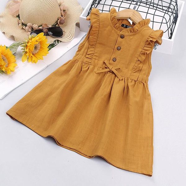 princess girl dress casual party wedding 1-6 year spring summer baby girls vestidod clothes tutu lovely soild sleeveless girl's dresses, Red;yellow
princess girl dress casual party wedding 1-6 year spring summer baby girls vestidod clothes tutu lovely soild sleeveless girl's dresses, Red;yellow