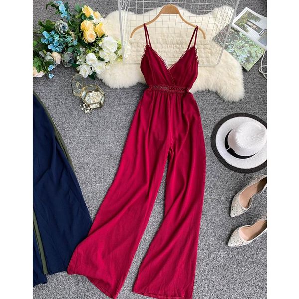 women's jumpsuits & rompers 2021 fashion vacation style retro v-neck halter bow high waist leg lengthy wide beach jumpsuit, Black;white
women's jumpsuits & rompers 2021 fashion vacation style retro v-neck halter bow high waist leg lengthy wide beach jumpsuit, Black;white
