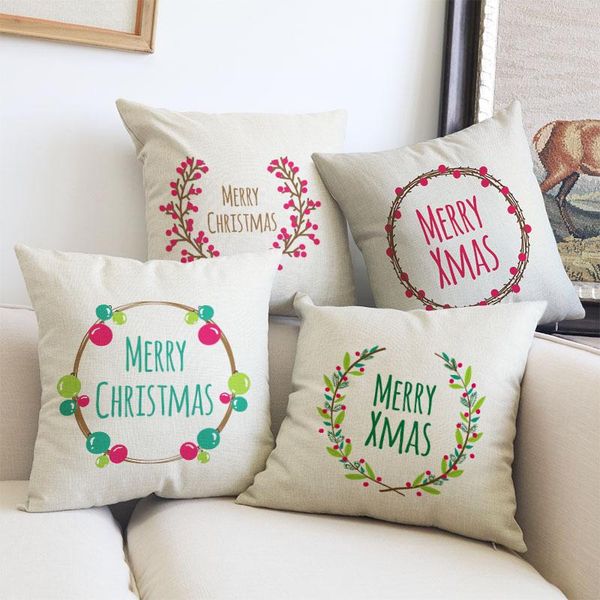 merry christmas pillow cushion cover plant wreath decorative pillows covers will not fade sofa pillowcase almofada cojines cushion/decorativ
merry christmas pillow cushion cover plant wreath decorative pillows covers will not fade sofa pillowcase almofada cojines cushion/decorativ