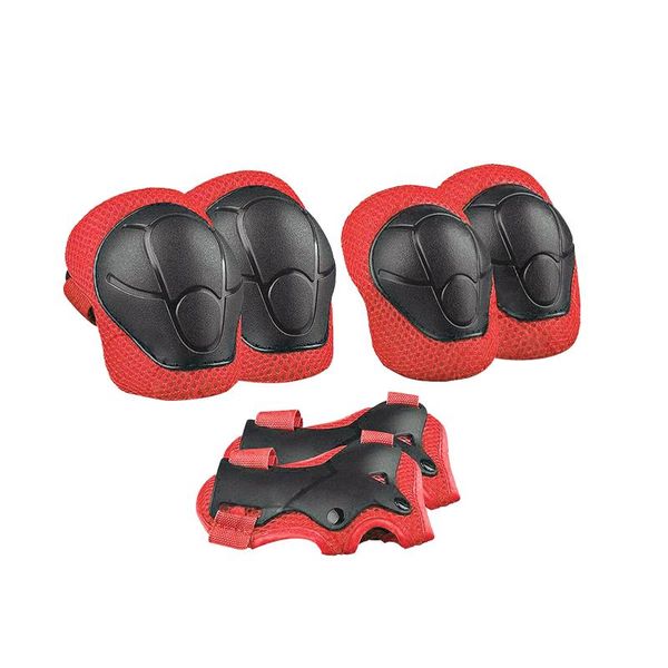 elbow & knee pads 6pcs safety scooter roller skating adjustable strap breathable skateboard cycling children protective gear set, Black;gray
elbow & knee pads 6pcs safety scooter roller skating adjustable strap breathable skateboard cycling children protective gear set, Black;gray