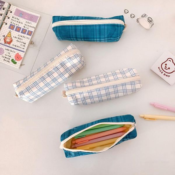 pencil cases simple california girl grid lines cotton bag korean stationery pen case pouches fountain school office supplies
pencil cases simple california girl grid lines cotton bag korean stationery pen case pouches fountain school office supplies