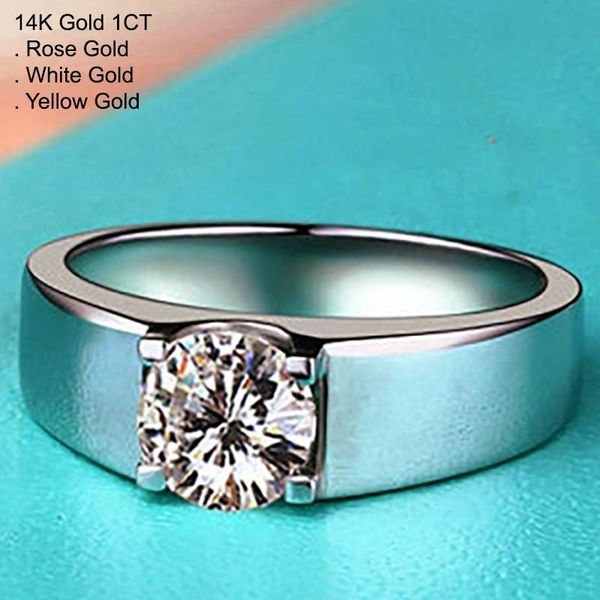 cluster rings 14k white gold 1 moissanite diamond men ring round classic trendy wedding party engagement anniversary ct d color, Golden;silver
cluster rings 14k white gold 1 moissanite diamond men ring round classic trendy wedding party engagement anniversary ct d color, Golden;silver