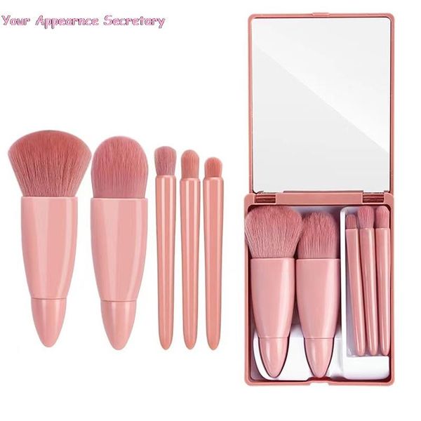 makeup brushes set portable 5pcs multi-function with mirror soft hair loose powder brush blush foundation eye shadow
makeup brushes set portable 5pcs multi-function with mirror soft hair loose powder brush blush foundation eye shadow