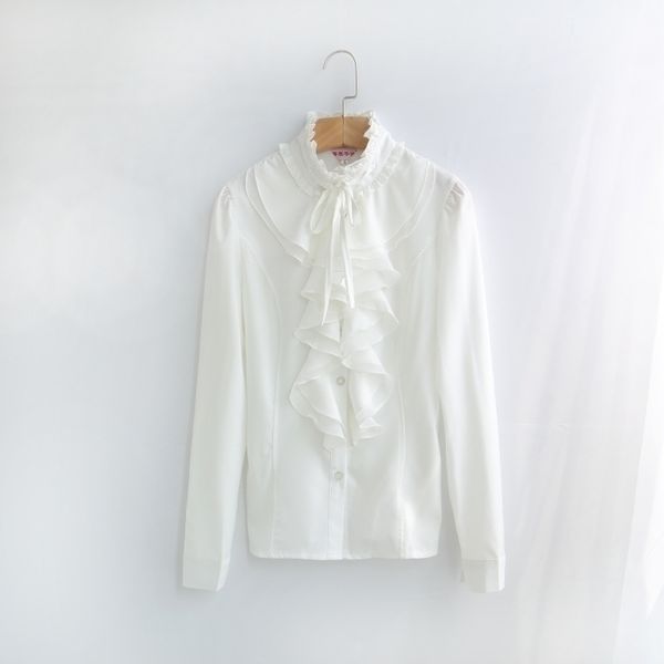 2021 s-4xl ladies chic tunic spring office ruffles shirts women long sleeve elegant work flounce blouse female blusas 210317, White
2021 s-4xl ladies chic tunic spring office ruffles shirts women long sleeve elegant work flounce blouse female blusas 210317, White