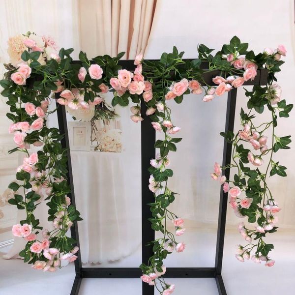 decorative flowers & wreaths 1pc artificial rose vine fake plants leaves hanging flower rattan for wall diy decoration wedding arch garland
decorative flowers & wreaths 1pc artificial rose vine fake plants leaves hanging flower rattan for wall diy decoration wedding arch garland