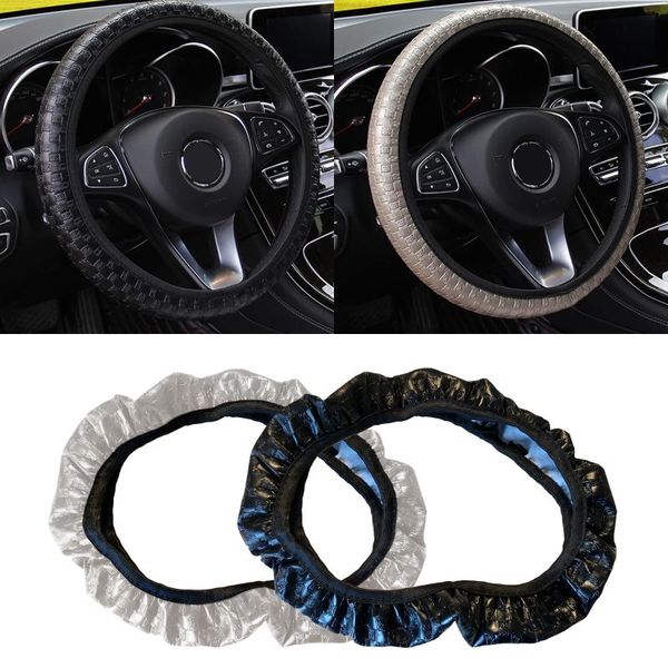 steering wheel covers woven leather elastic without inner ring car cover comfortable absorptian installing easily car-styling
steering wheel covers woven leather elastic without inner ring car cover comfortable absorptian installing easily car-styling
