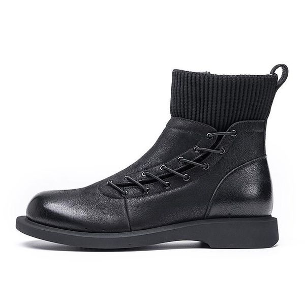 boots zipper winter men fashion motorcycle ankle short plush warm 100% real leather booties high casual man footwear, Black
boots zipper winter men fashion motorcycle ankle short plush warm 100% real leather booties high casual man footwear, Black