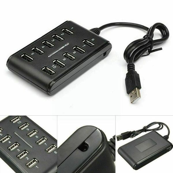 hubs high speed 480 mbps usb 2.0 hub 10 ports multi personal computer portable splitter for pc lapu6x9
hubs high speed 480 mbps usb 2.0 hub 10 ports multi personal computer portable splitter for pc lapu6x9