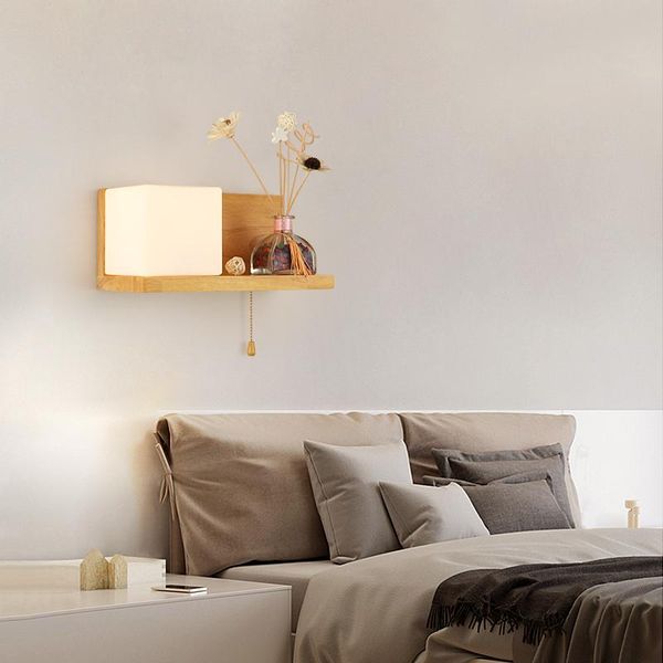 wall lamp nordic bedside with switch led cable bedroom warm modern minimalist solid wood aisle living room
wall lamp nordic bedside with switch led cable bedroom warm modern minimalist solid wood aisle living room