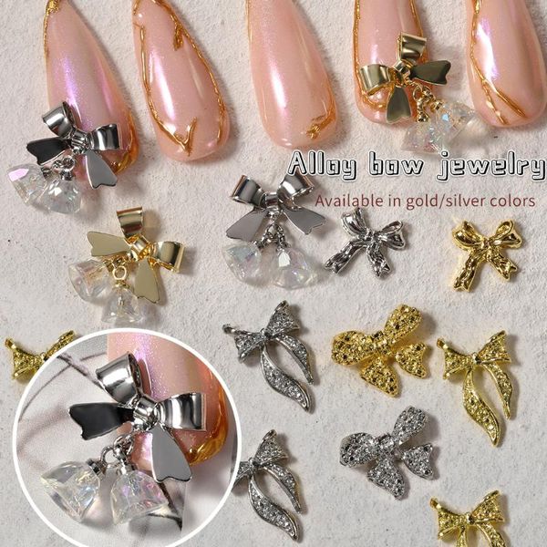 nail art decorations 1 pack 10 piece alloy crystal bells bowknot korean luxury rhinestone super flash diy decoration product accessorie, Silver;gold
nail art decorations 1 pack 10 piece alloy crystal bells bowknot korean luxury rhinestone super flash diy decoration product accessorie, Silver;gold